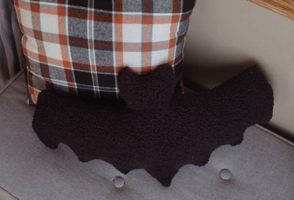 Halloween bat pillow