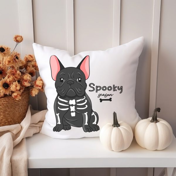 Halloween Pillow French Bulldog Lovers Home Decoration Frenchie Mama Gift