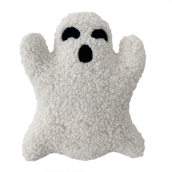 Halloween ghost pillow, Plush Sherpa Ghost Decor Pillow, Home decor, stuffed plush pillows, ghost gift, Fall Decor Pillow, Sherpa Decor