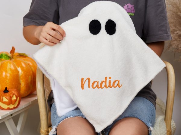 Funny Ghost pillow Personalized Halloween pillow,Spooky ghost Pillow,Halloween decoration,Trick or Treat plush Name Pillow Halloween Gifts
