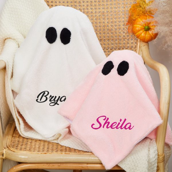 Funny Ghost pillow Personalized Halloween pillow,Spooky ghost Pillow,Halloween decoration,Trick or Treat plush Name Pillow Halloween Gifts